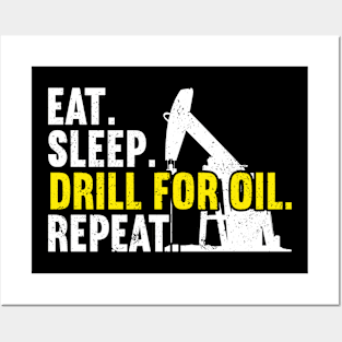 Oilfield Worker Roughneck Posters and Art